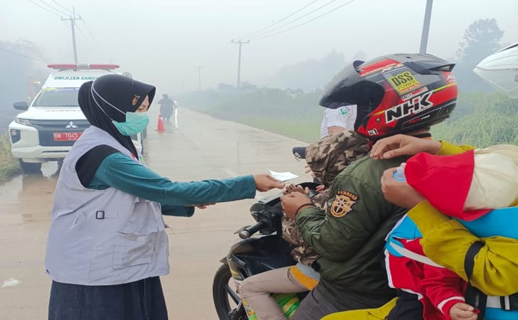 Bagi masker di dumai3