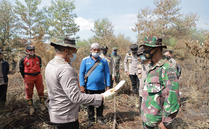 Kapolda Padamkan Karhutla3