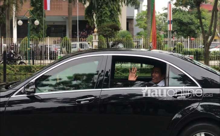 Kedatangan Jokowi di Pekanbaru