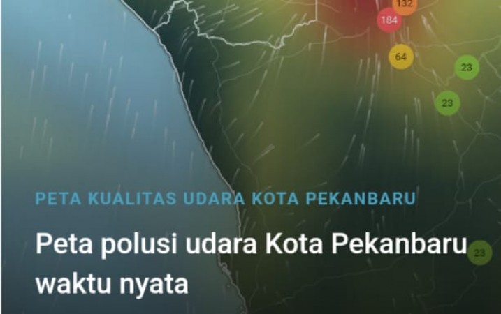 Tangkapan Layar Kualitas Udara Sedang