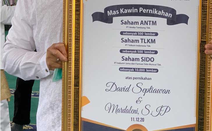 Mas Kawin 11 Ribu Lembar Saham