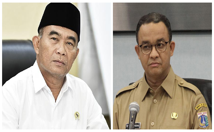 Muhadjir Effendy dan Anies Baswedan