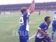 Pemain PSPS Sukacita Rayakan Gol