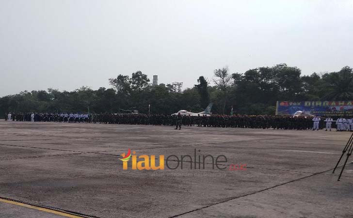 Peringatan HUT TNI ke-73 di Provinsi Riau