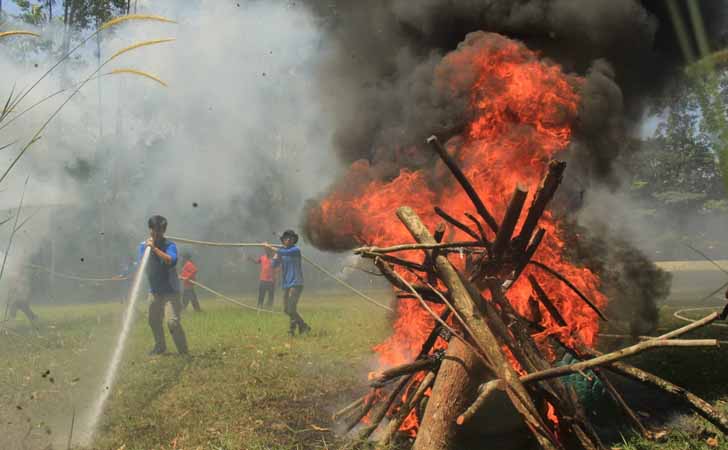 RAPP Latih Relawan Pemadam Karhutla