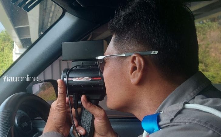 Satgas Gakkum Pakai Speed Gun