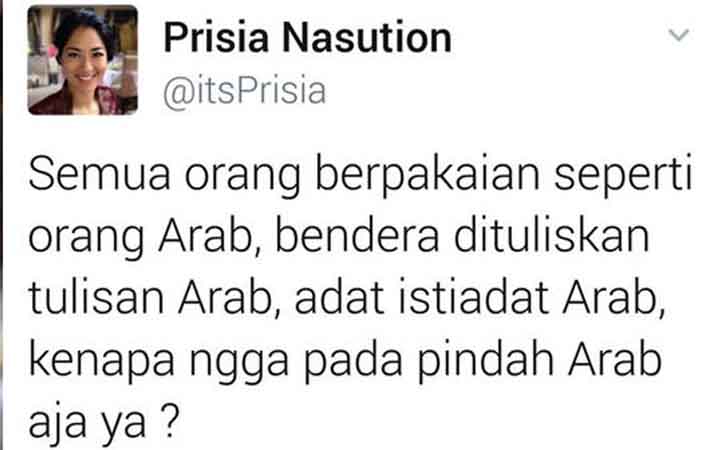 Status Prisia Nasution