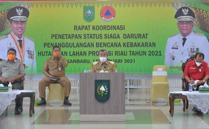 Status Siaga Karhutla Riau 2021