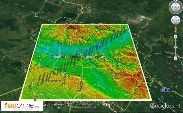 Topografi Kota Pekanbaru 