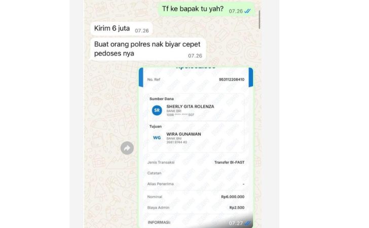 bukti transfer
