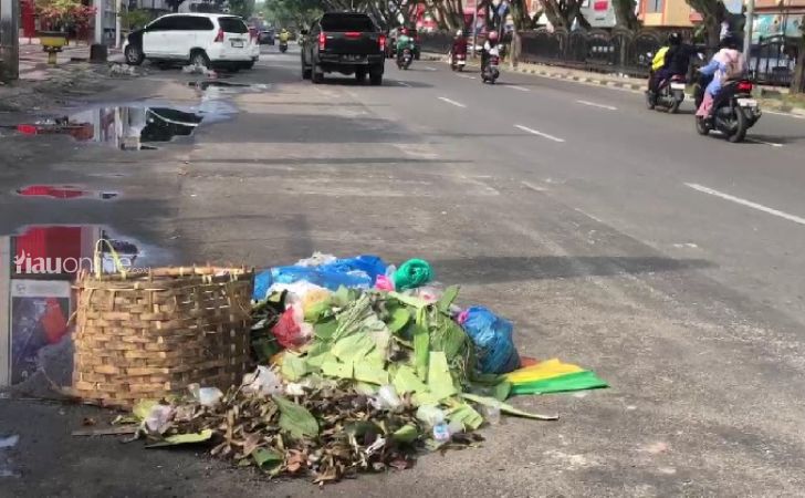 sampah pagi di pekanbaru