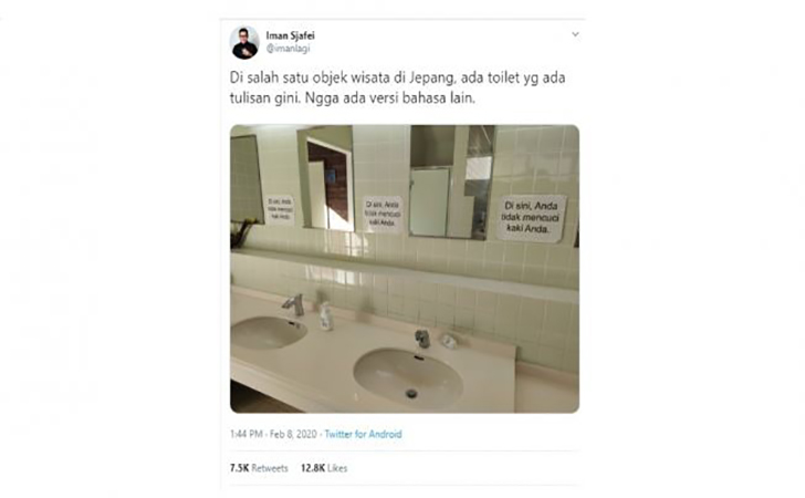  Tulisan  di Toilet di Jepang  Ini Bikin Orang  Indonesia Malu 