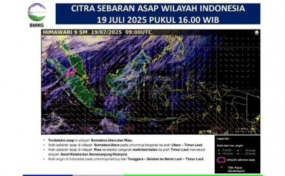 Asap Dari Riau Masuk ke Wilayah Selat Malaka dan Semenanjung Malaysia