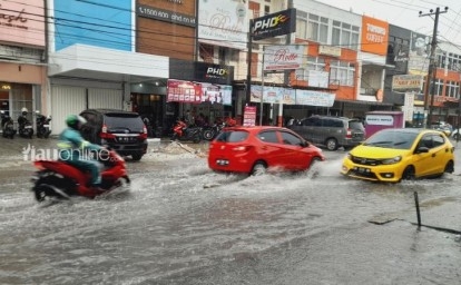 Banyak Titik Rawan Banjir di Kota Pekanbaru gegara Drainase Tersumbat
