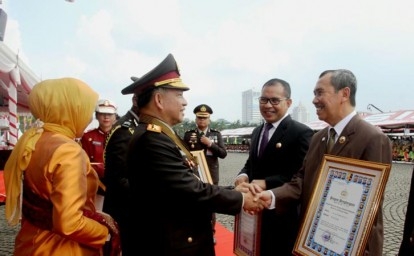 Bupati Siak, Syamsuar dengan Kapolri 