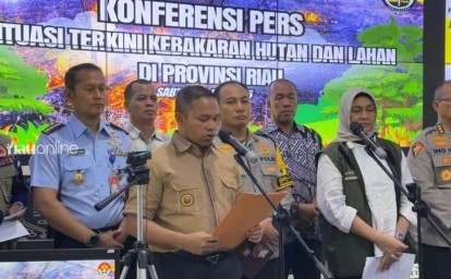 Titik Api di Riau Turun Drastis, Gubri: Tetap Waspadai Puncak Kemarau