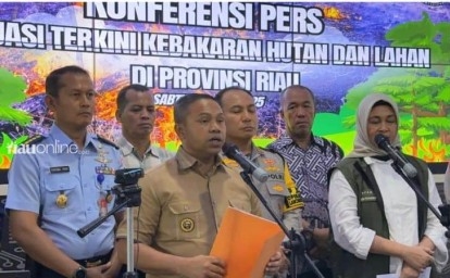 1.156 Ha Lahan Terbakar: 3,9 Juta Liter Air Dijatuhkan, 21 Kg Ditebar di Langit Riau