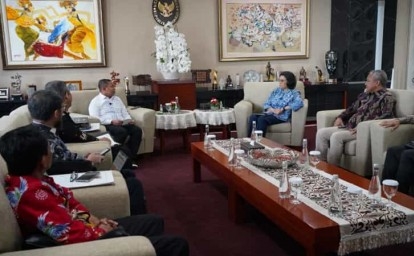 Temui Menkeu Sri Mulyani, Gubri Wahid Bahas Tunda Bayar dan Kondisi Fiskal