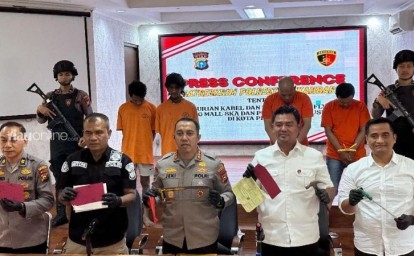 Dua Pria Curi Kabel Tanam di Flyover SKA Pakai Obeng dan Gergaji, Kerugian Rp23 Juta