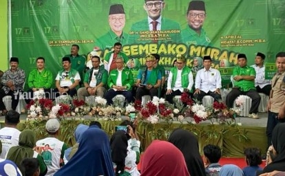 Sandiaga Uno Kampanye di Pasar Kampar, Ajak Masyarakat Pilih Ganjar-Mahfud